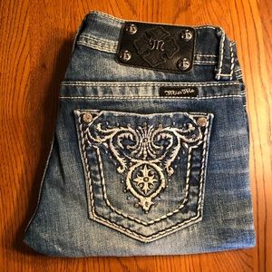 Miss Me Denim Bermuda Shorts